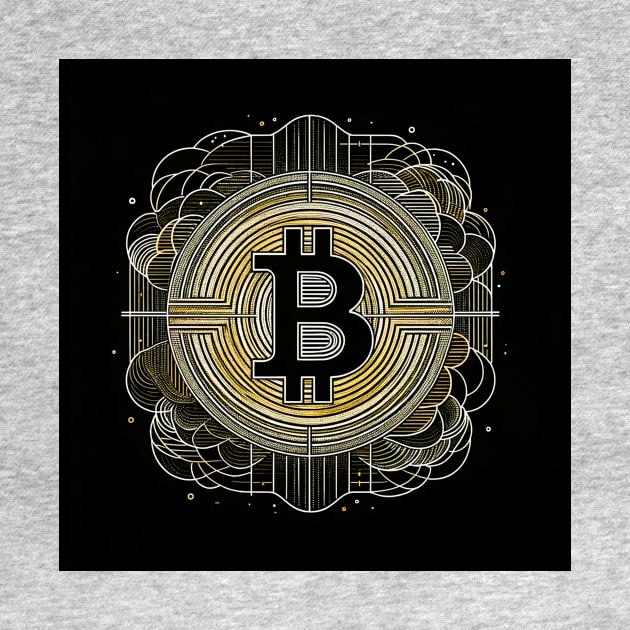 Aureate Cipher: The Gilded Bitcoin Enigma by heartyARTworks